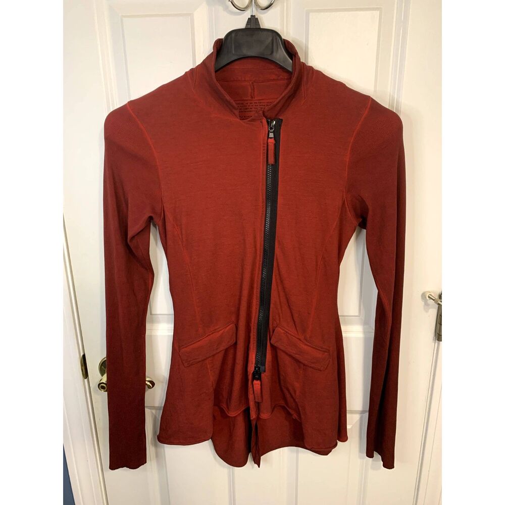 Rundholz Black Label Red Asymmetrical Fitted Jacket Size XS